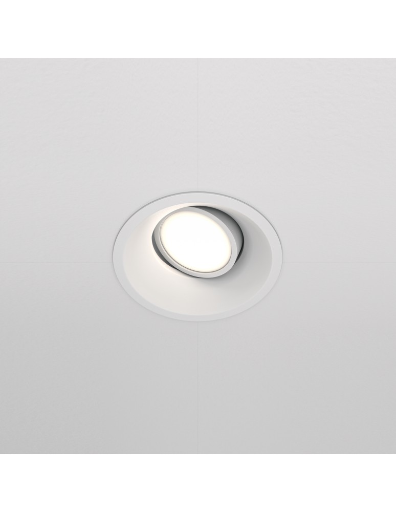 Round flush-mounted lamps - Maytoni Dot Concealed 1xGU10 50W White DL028-2-01W - product kolory-swiatla.pl 4