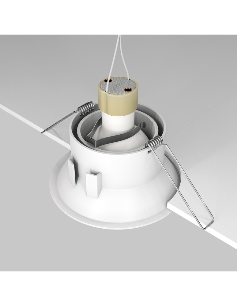 Round flush-mounted lamps - Maytoni Dot Concealed 1xGU10 50W White DL028-2-01W - product kolory-swiatla.pl 5