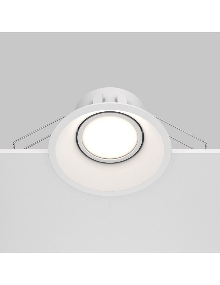 Round flush-mounted lamps - Maytoni Dot Concealed 1xGU10 50W White DL028-2-01W - product kolory-swiatla.pl 6
