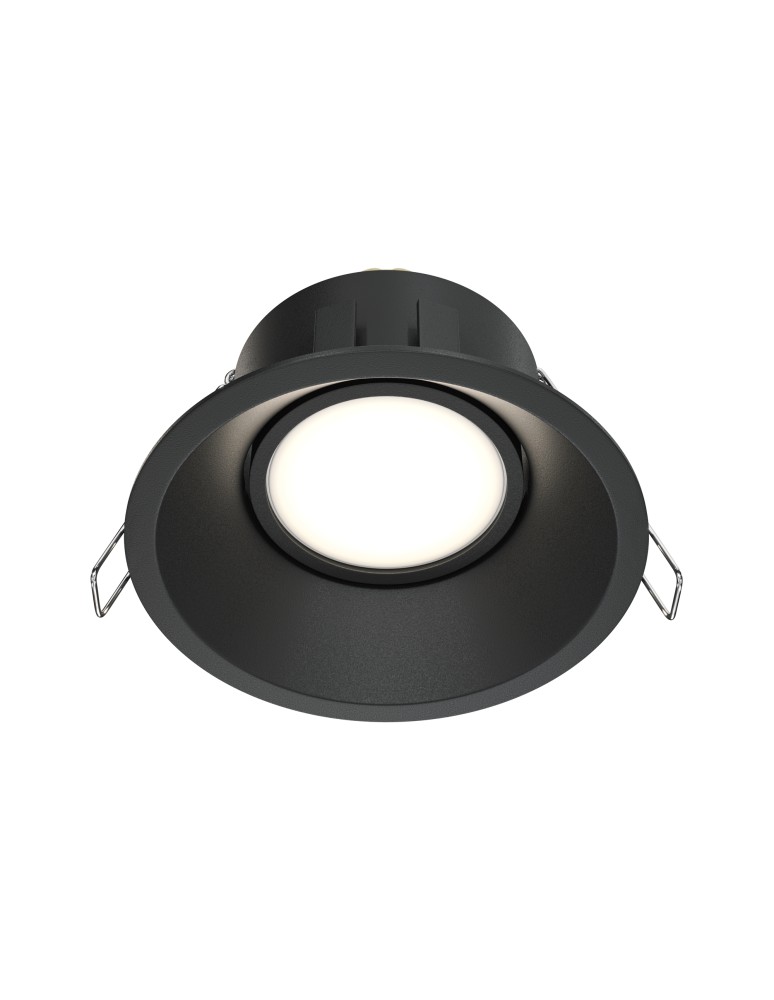 Round flush-mounted lamps - Maytoni Dot Concealed 1xGU10 50W Black DL028-2-01B - product kolory-swiatla.pl 1