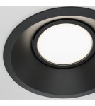 Round flush-mounted lamps - Maytoni Dot Concealed 1xGU10 50W Black DL028-2-01B - product 2