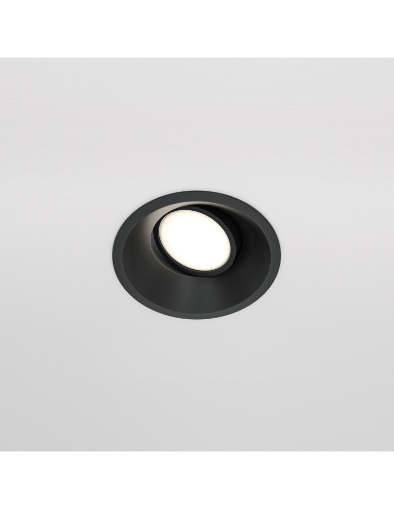 Round flush-mounted lamps - Maytoni Dot Concealed 1xGU10 50W Black DL028-2-01B - product kolory-swiatla.pl 4