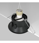 Round flush-mounted lamps - Maytoni Dot Concealed 1xGU10 50W Black DL028-2-01B - product 5