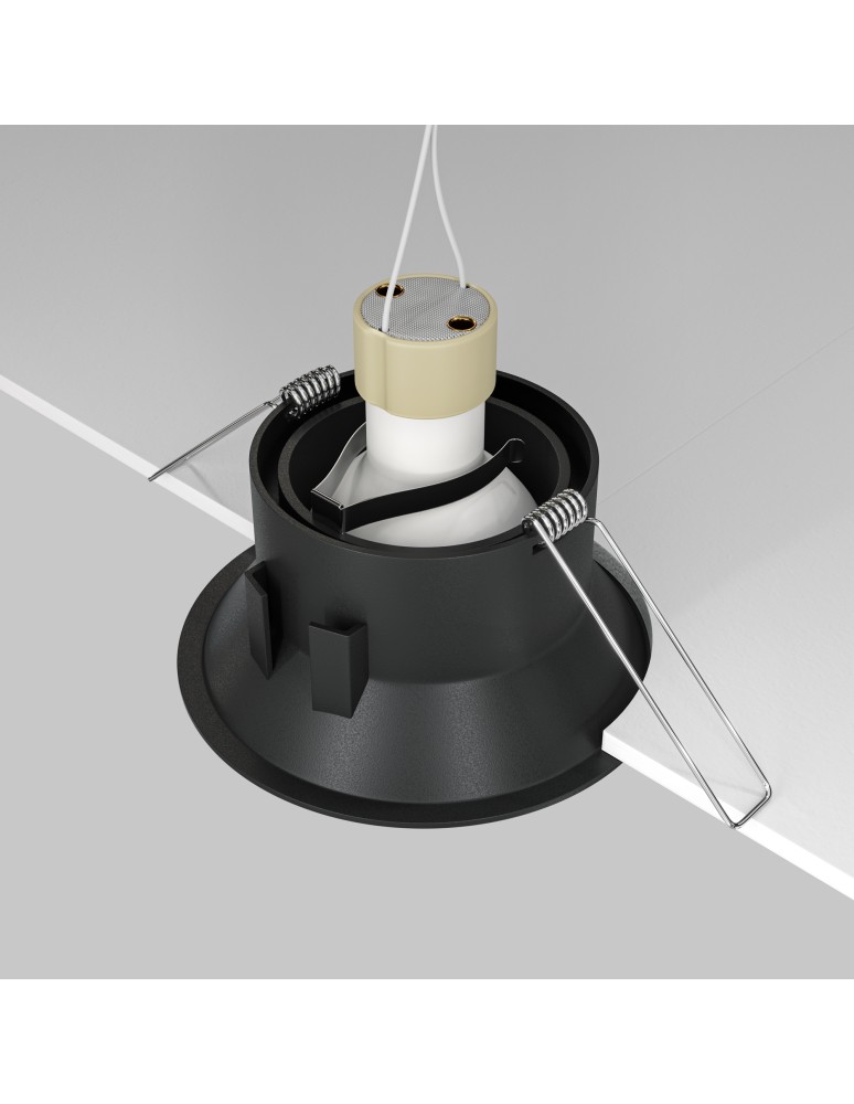 Round flush-mounted lamps - Maytoni Dot Concealed 1xGU10 50W Black DL028-2-01B - product kolory-swiatla.pl 5