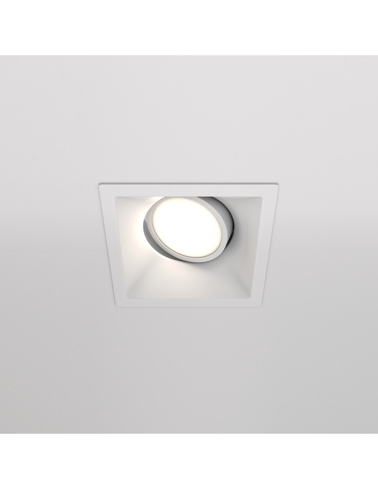 Square flush-mounted lamps - Maytoni Dot Concealed 1xGU10 50W White DL029-2-01W - product kolory-swiatla.pl 4