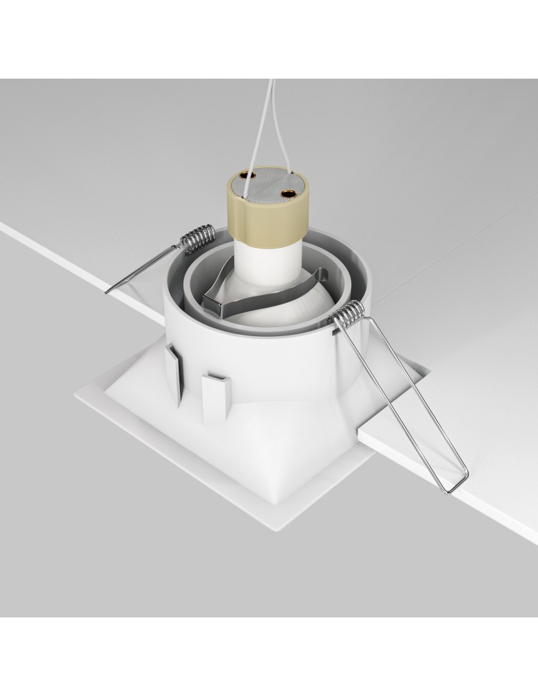 Square flush-mounted lamps - Maytoni Dot Concealed 1xGU10 50W White DL029-2-01W - product kolory-swiatla.pl 5