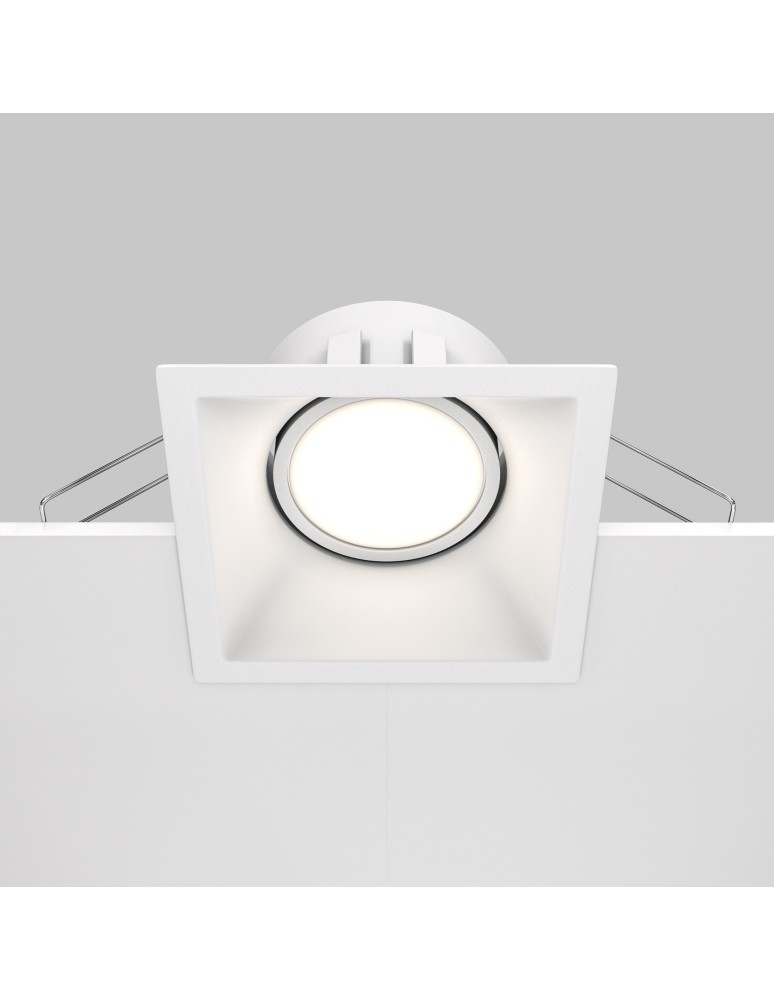 Square flush-mounted lamps - Maytoni Dot Concealed 1xGU10 50W White DL029-2-01W - product kolory-swiatla.pl 6
