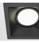 Square flush-mounted lamps - Maytoni Dot Concealed 1xGU10 50W Black DL029-2-01B - product 2