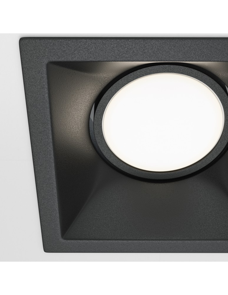 Square flush-mounted lamps - Maytoni Dot Concealed 1xGU10 50W Black DL029-2-01B - product kolory-swiatla.pl 2