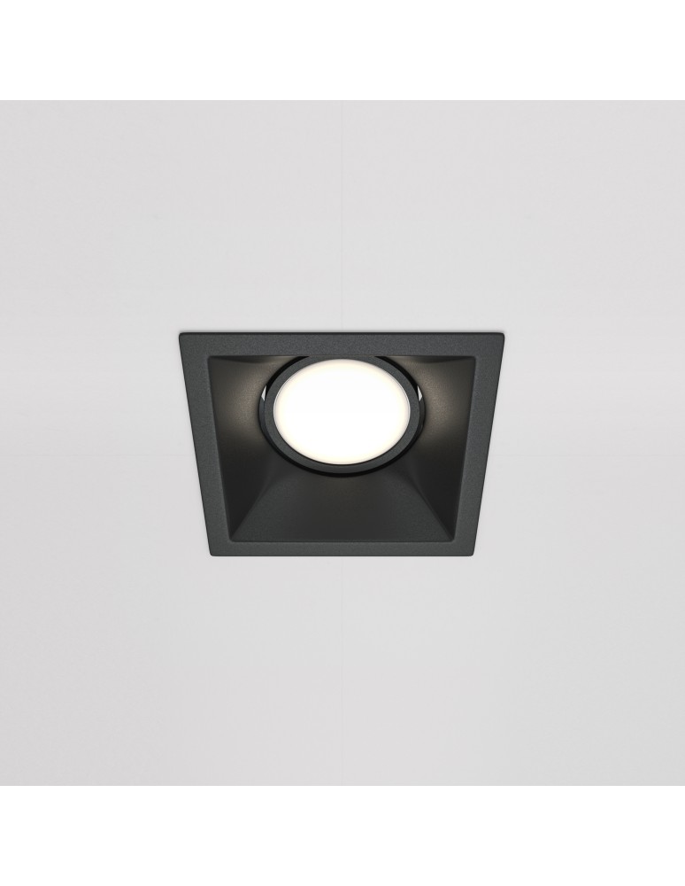 Square flush-mounted lamps - Maytoni Dot Concealed 1xGU10 50W Black DL029-2-01B - product kolory-swiatla.pl 3