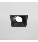 Square flush-mounted lamps - Maytoni Dot Concealed 1xGU10 50W Black DL029-2-01B - product 4
