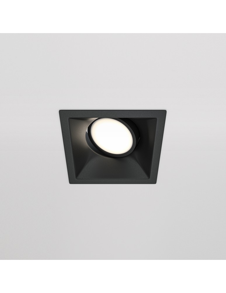 Square flush-mounted lamps - Maytoni Dot Concealed 1xGU10 50W Black DL029-2-01B - product kolory-swiatla.pl 4