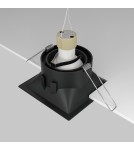 Square flush-mounted lamps - Maytoni Dot Concealed 1xGU10 50W Black DL029-2-01B - product 5