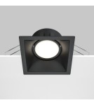 Square flush-mounted lamps - Maytoni Dot Concealed 1xGU10 50W Black DL029-2-01B - product 6