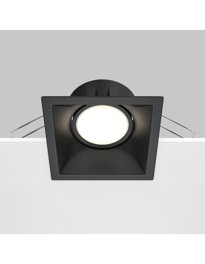 Square flush-mounted lamps - Maytoni Dot Concealed 1xGU10 50W Black DL029-2-01B - product kolory-swiatla.pl 6