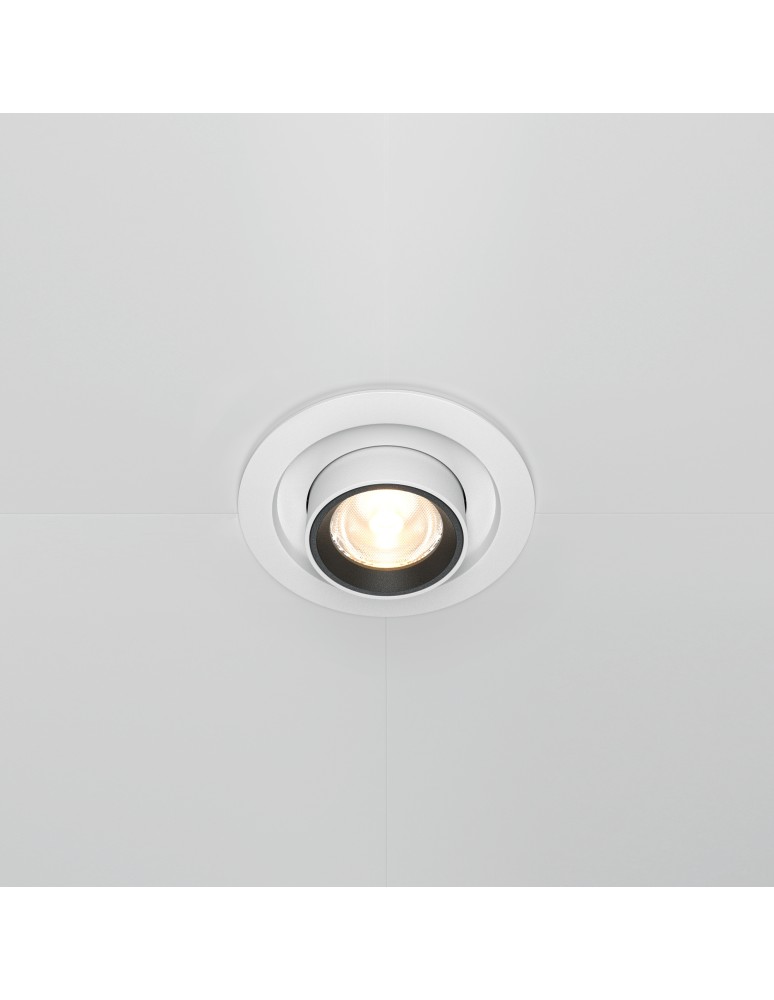 LED flush-mounted lamps - Maytoni Hidden Flush Mount LED 10W 780lm 3000K White DL095-01-10W3K-W - product kolory-swiatla.pl 3