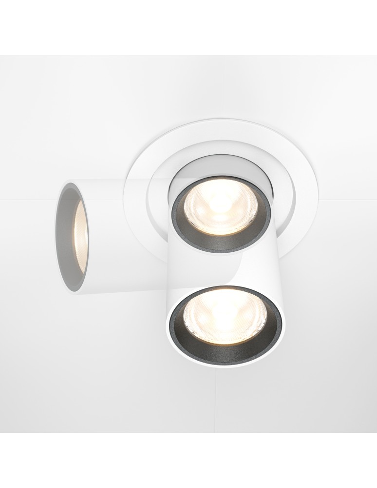 LED flush-mounted lamps - Maytoni Hidden Flush Mount LED 10W 780lm 3000K White DL095-01-10W3K-W - product kolory-swiatla.pl 6