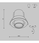 LED flush-mounted lamps - Maytoni Hidden Flush Mount LED 10W 780lm 3000K White DL095-01-10W3K-W - product 8