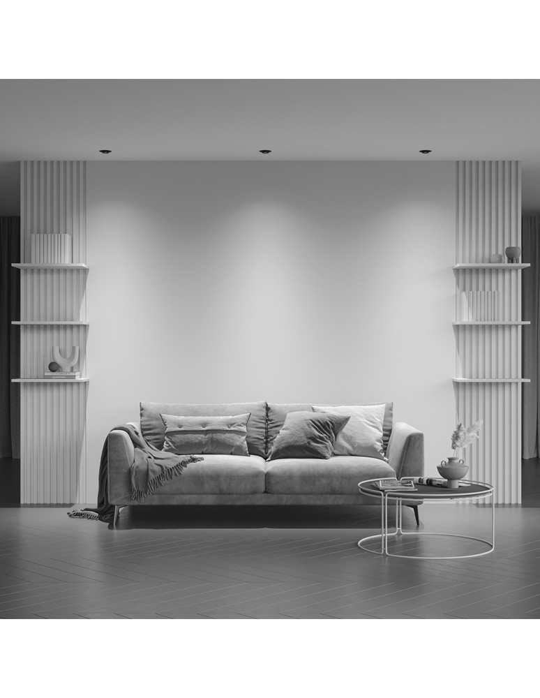 LED flush-mounted lamps - Maytoni Hidden Flush Mount LED 10W 760lm 3000K Black DL095-01-10W3K-B - product kolory-swiatla.pl 10