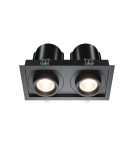LED flush-mounted lamps - Maytoni Hidden Flush Mount LED 20W 1400lm 3000K Black DL095-02-10W3K-B - product 1