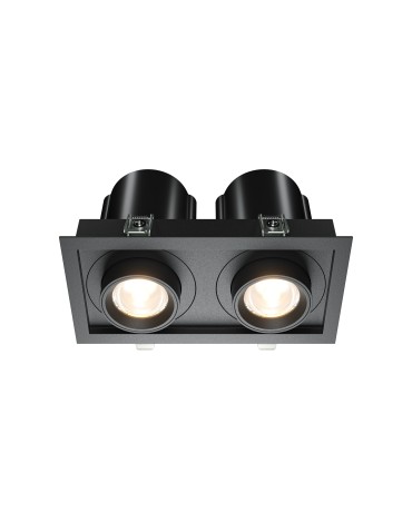 Maytoni Hidden Flush Mount LED 20W 1400lm 3000K Black DL095-02-10W3K-B