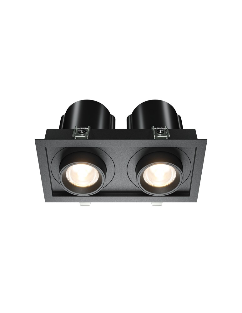 LED flush-mounted lamps - Maytoni Hidden Flush Mount LED 20W 1400lm 3000K Black DL095-02-10W3K-B - product kolory-swiatla.pl 1