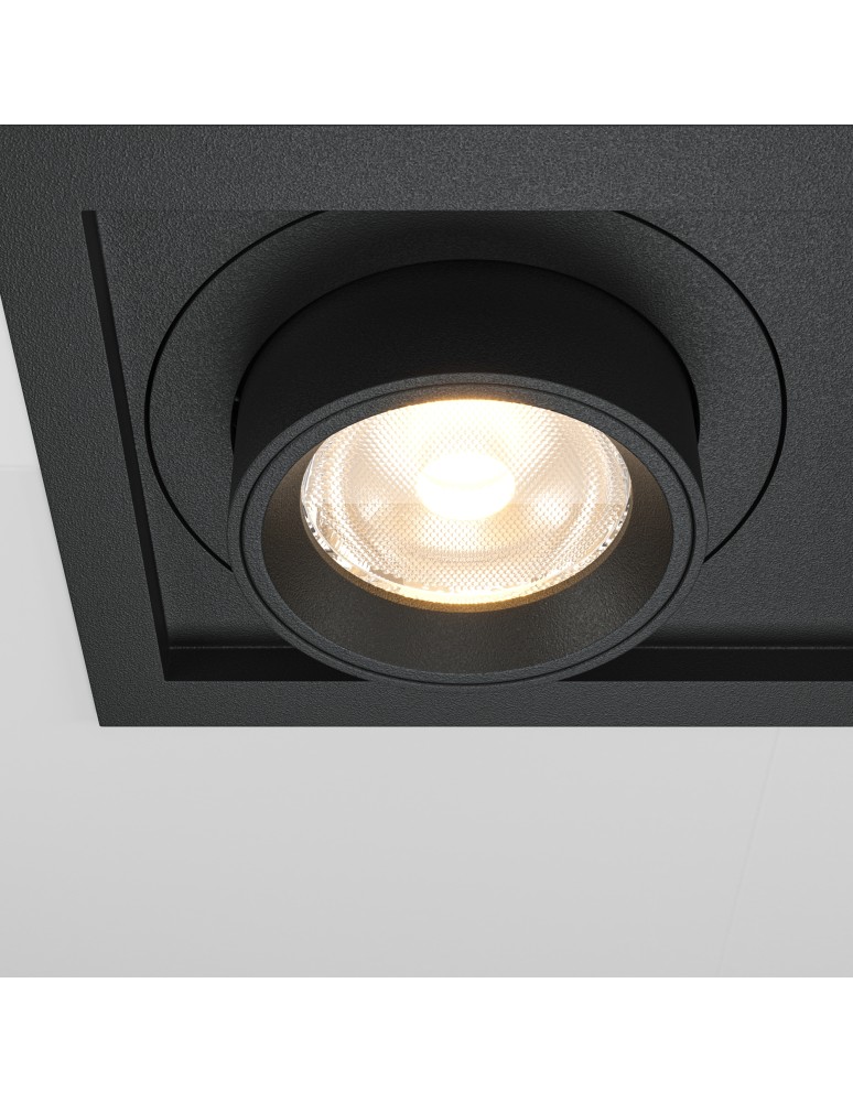 LED flush-mounted lamps - Maytoni Hidden Flush Mount LED 20W 1400lm 3000K Black DL095-02-10W3K-B - product kolory-swiatla.pl 2