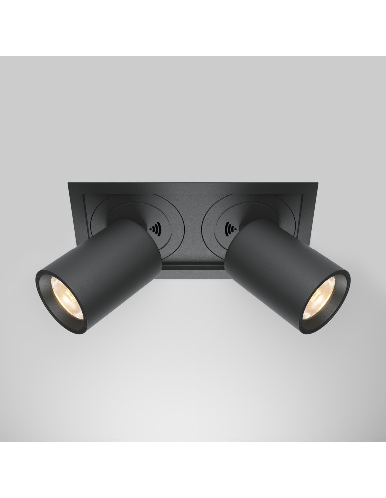 LED flush-mounted lamps - Maytoni Hidden Flush Mount LED 20W 1400lm 3000K Black DL095-02-10W3K-B - product kolory-swiatla.pl 4