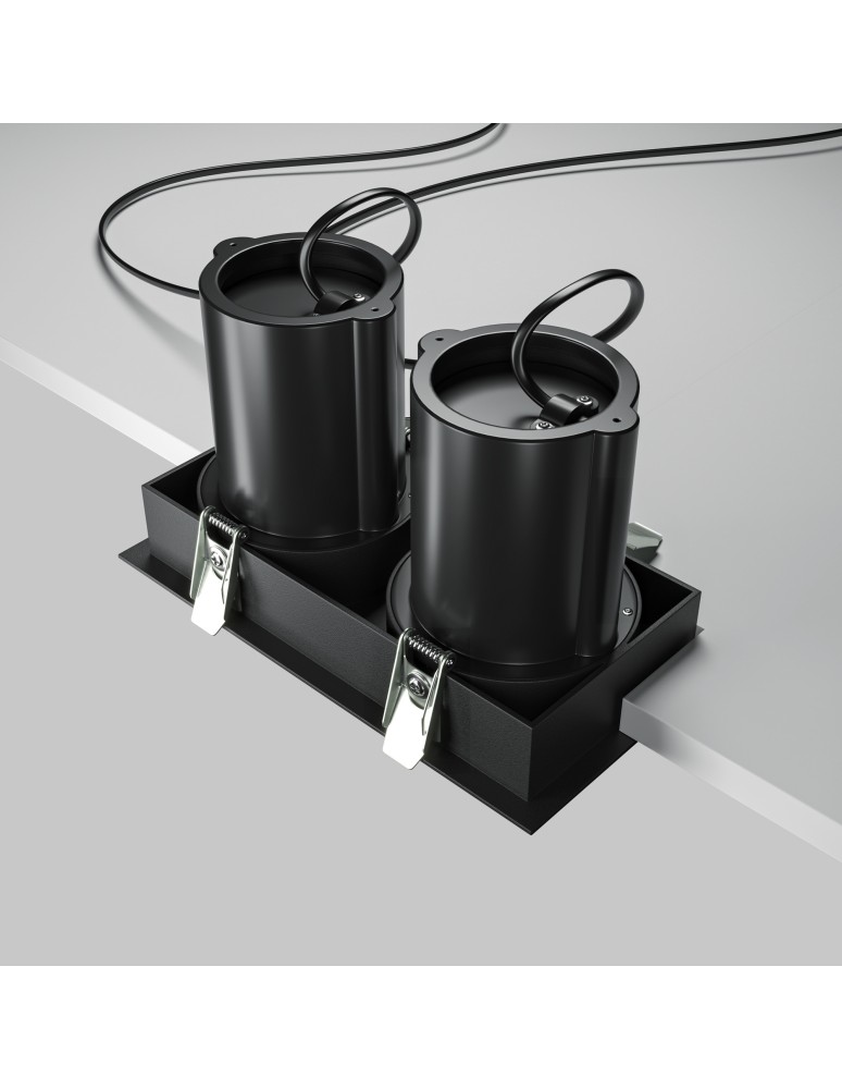 LED flush-mounted lamps - Maytoni Hidden Flush Mount LED 20W 1400lm 3000K Black DL095-02-10W3K-B - product kolory-swiatla.pl 5