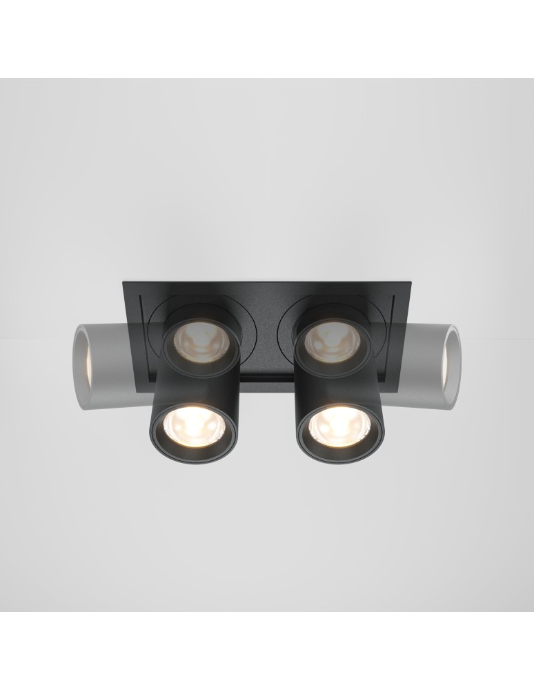 LED flush-mounted lamps - Maytoni Hidden Flush Mount LED 20W 1400lm 3000K Black DL095-02-10W3K-B - product kolory-swiatla.pl 6