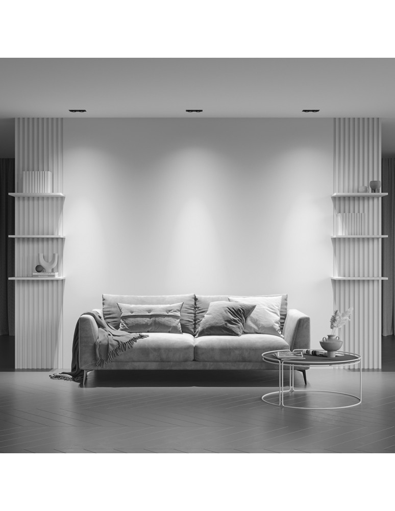 LED flush-mounted lamps - Maytoni Hidden Flush Mount LED 20W 1400lm 3000K Black DL095-02-10W3K-B - product kolory-swiatla.pl 9