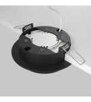 Round flush-mounted lamps - Maytoni Hoop Flush Mounted 1xGX53 15W Black DL086-GX53-RD-B - product 4