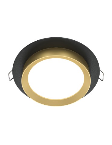 Maytoni Hoop Flush Mounted 1xGX53 15W Black, Gold DL086-GX53-RD-BG