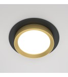 Gold flush-mounted lamps - Maytoni Hoop Flush Mounted 1xGX53 15W Black, Gold DL086-GX53-RD-BG - product 4