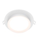 Round flush-mounted lamps - Maytoni Hoop Flush Mounted 1xGX53 15W White DL086-GX53-RD-W - product 1
