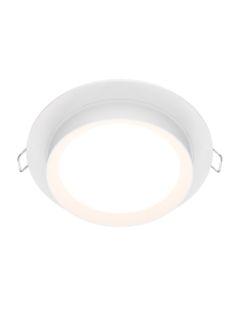 Round flush-mounted lamps - Maytoni Hoop Flush Mounted 1xGX53 15W White DL086-GX53-RD-W - product kolory-swiatla.pl 1