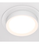 Round flush-mounted lamps - Maytoni Hoop Flush Mounted 1xGX53 15W White DL086-GX53-RD-W - product 2