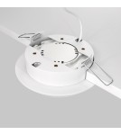 Round flush-mounted lamps - Maytoni Hoop Flush Mounted 1xGX53 15W White DL086-GX53-RD-W - product 4