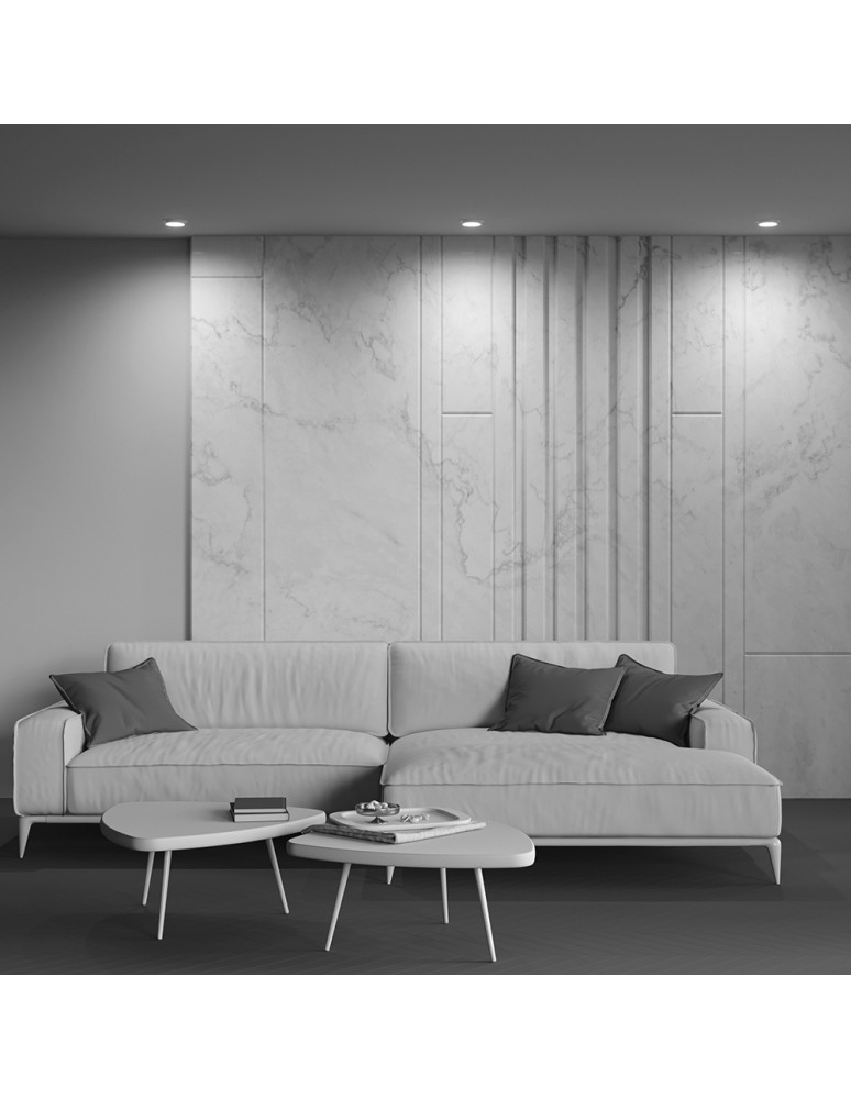 Round flush-mounted lamps - Maytoni Hoop Flush Mounted 1xGX53 15W White DL086-GX53-RD-W - product kolory-swiatla.pl 7