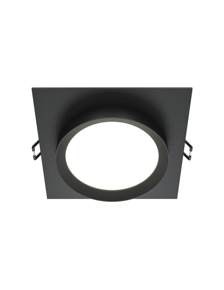 Square flush-mounted lamps - Maytoni Hoop Flush Mounted 1xGX53 15W Black DL086-GX53-SQ-B - product kolory-swiatla.pl 1