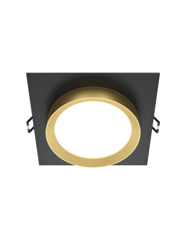 Maytoni Hoop Flush Mounted 1xGX53 15W Black, Gold DL086-GX53-SQ-BG