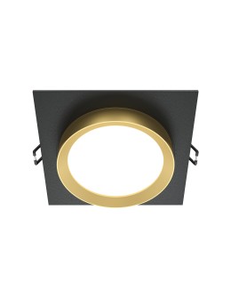 Maytoni Hoop Flush Mounted 1xGX53 15W Black, Gold DL086-GX53-SQ-BG