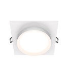 Square flush-mounted lamps - Maytoni Hoop Flush Mounted 1xGX53 15W White DL086-GX53-SQ-W - product 1