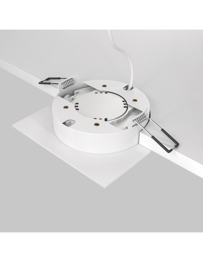 Square flush-mounted lamps - Maytoni Hoop Flush Mounted 1xGX53 15W White DL086-GX53-SQ-W - product kolory-swiatla.pl 5