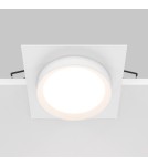 Square flush-mounted lamps - Maytoni Hoop Flush Mounted 1xGX53 15W White DL086-GX53-SQ-W - product 6