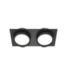 Square flush-mounted lamps - Maytoni Hoop Concealed 2xGX53 15W Black DL086-02-GX53-SQ-B - product 1