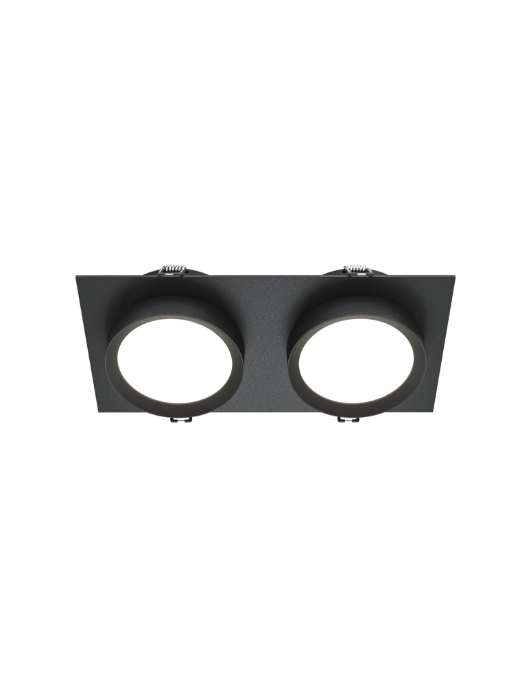 Square flush-mounted lamps - Maytoni Hoop Concealed 2xGX53 15W Black DL086-02-GX53-SQ-B - product kolory-swiatla.pl 1
