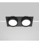 Square flush-mounted lamps - Maytoni Hoop Concealed 2xGX53 15W Black DL086-02-GX53-SQ-B - product 5