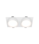 Square flush-mounted lamps - Maytoni Hoop Concealed 2xGX53 15W White DL086-02-GX53-SQ-W - product 1