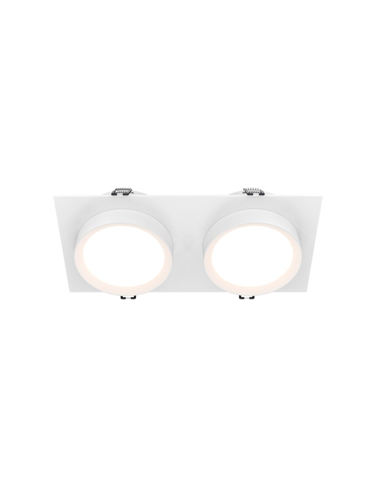 Square flush-mounted lamps - Maytoni Hoop Concealed 2xGX53 15W White DL086-02-GX53-SQ-W - product kolory-swiatla.pl 1